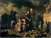 Louis Leopold  Boilly Placz na pogorzelisku po napadzie Tatarow oil painting